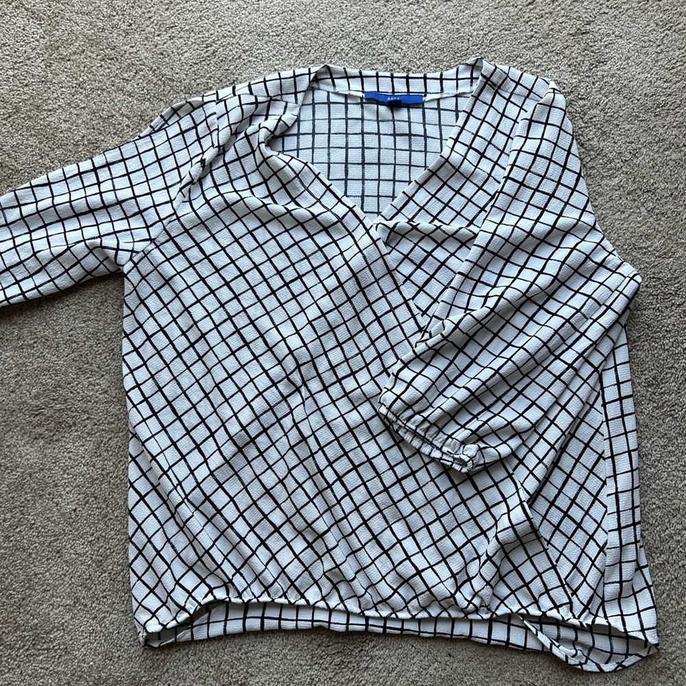 black and white work shirt